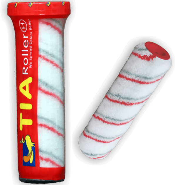 NEUTRON RED GREY STRIPE ROLLER (TUBE PACK )-T0008B